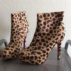 🖤NEW💕Calf hair leopard boots